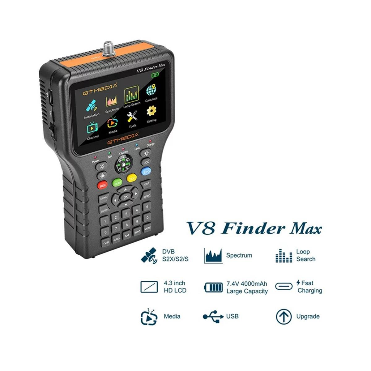 NovacomNovacom Uydu BulucuNovacom GT Media V8 Finder Max HD Uydu Bulucu