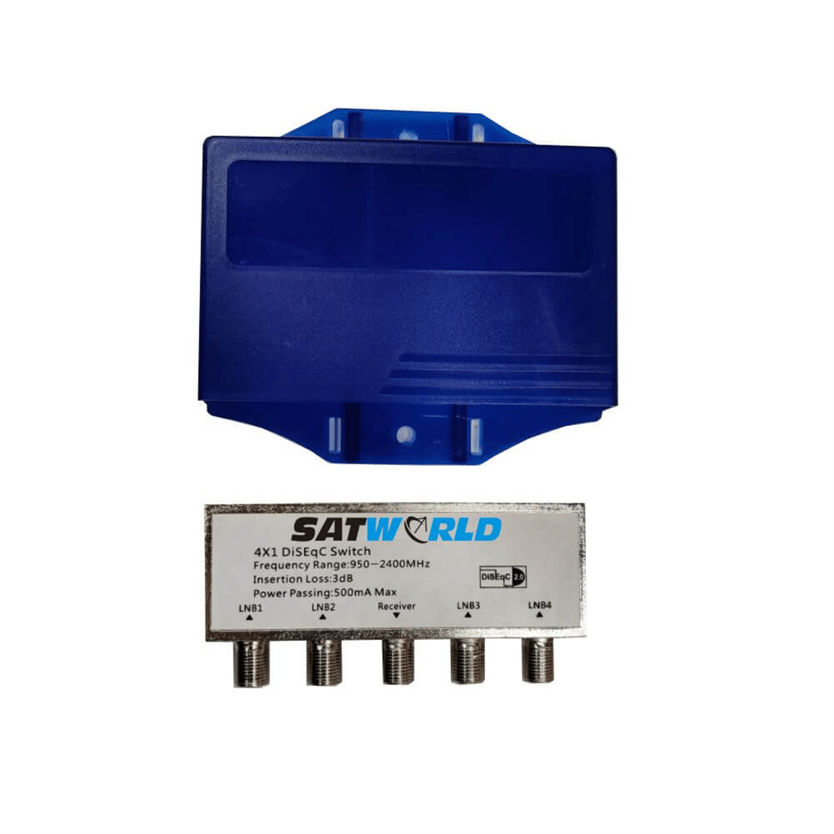 NovacomDiseqc SwitchSatworld 4x1 Kapaklı DİSEqC Switch