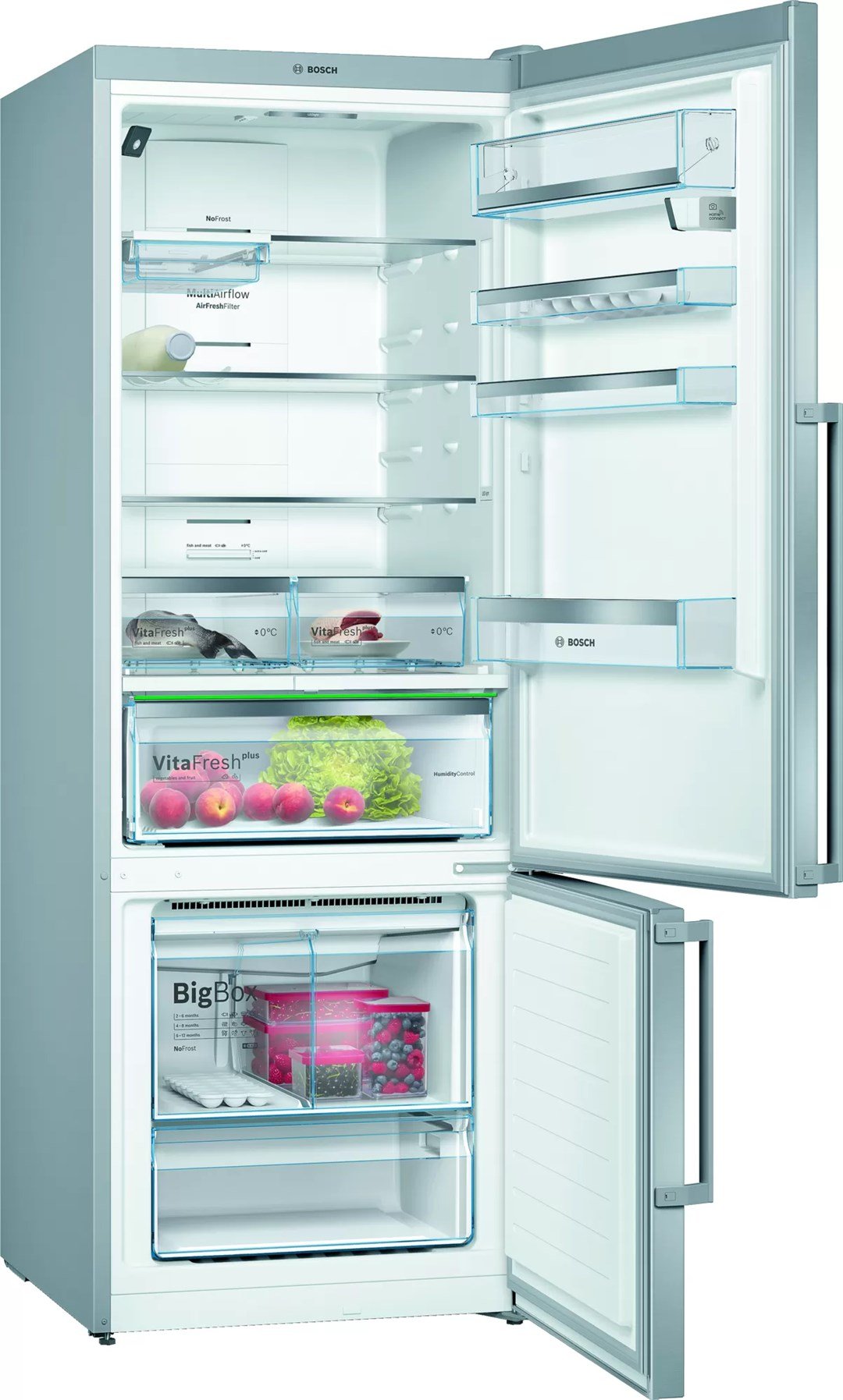 KGN56HIF0N Bosch KGN56HIF0N 559 Lt A++  NoFrost, VitaFresh Plus Buzdolabı Inox