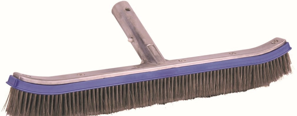 Kavisli Metal Saplı Havuz Fırçası