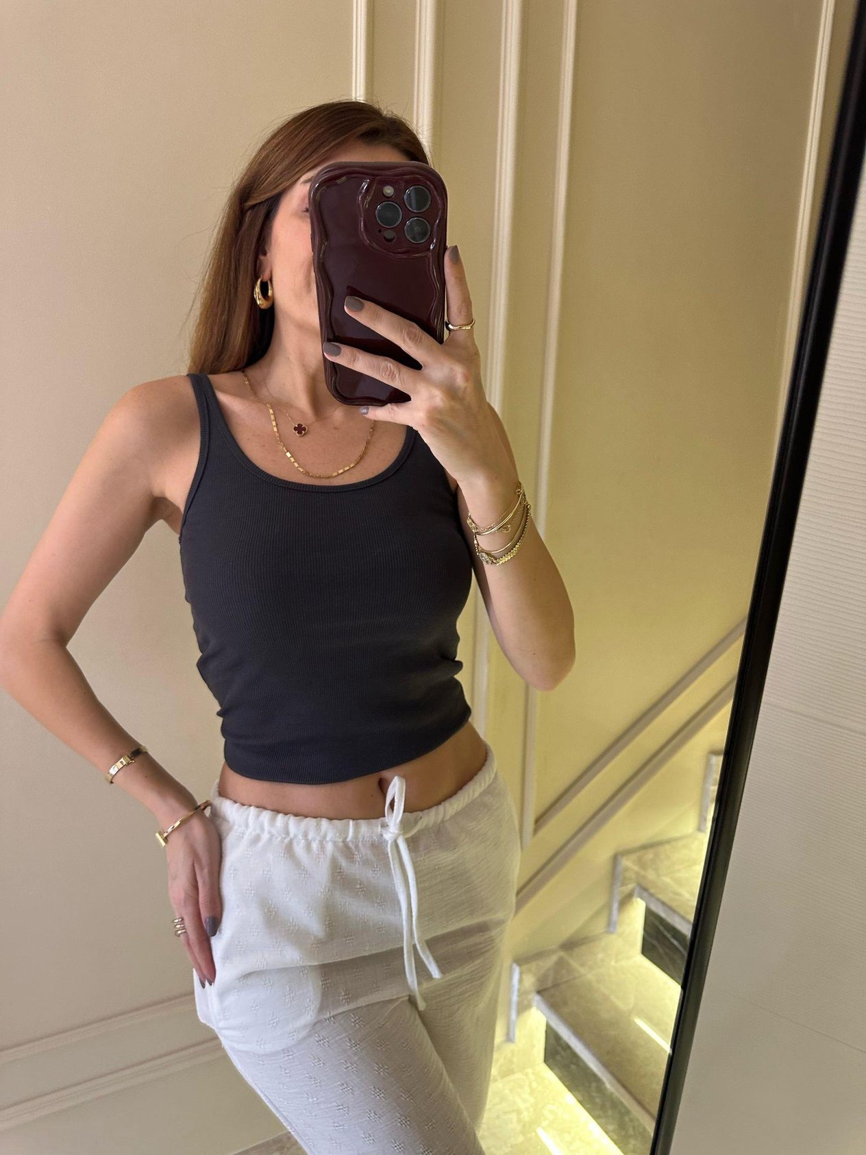 Halter Yaka BodyAntrasit Atletic Yaka Body