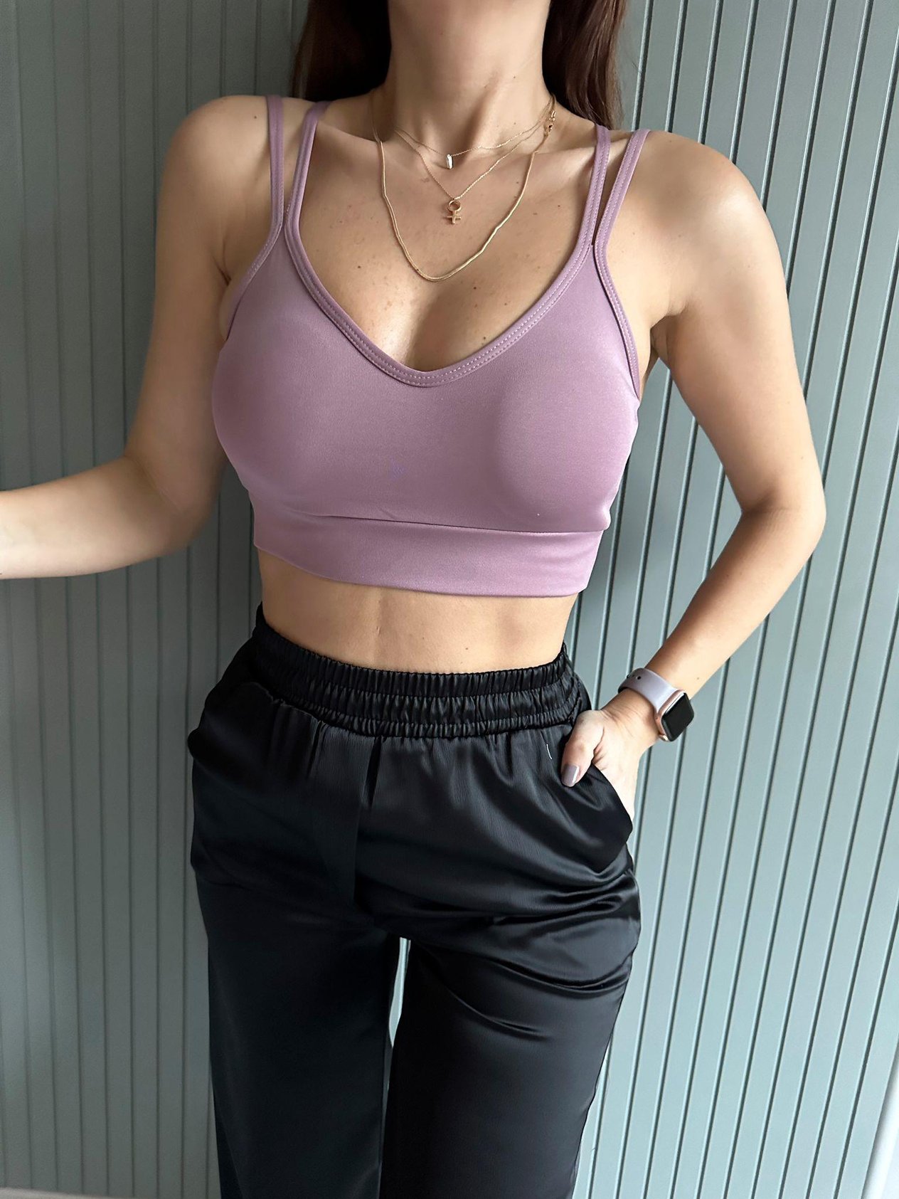 Spor BüstiyerGül Kurusu Arkası Çapraz Büstiyer