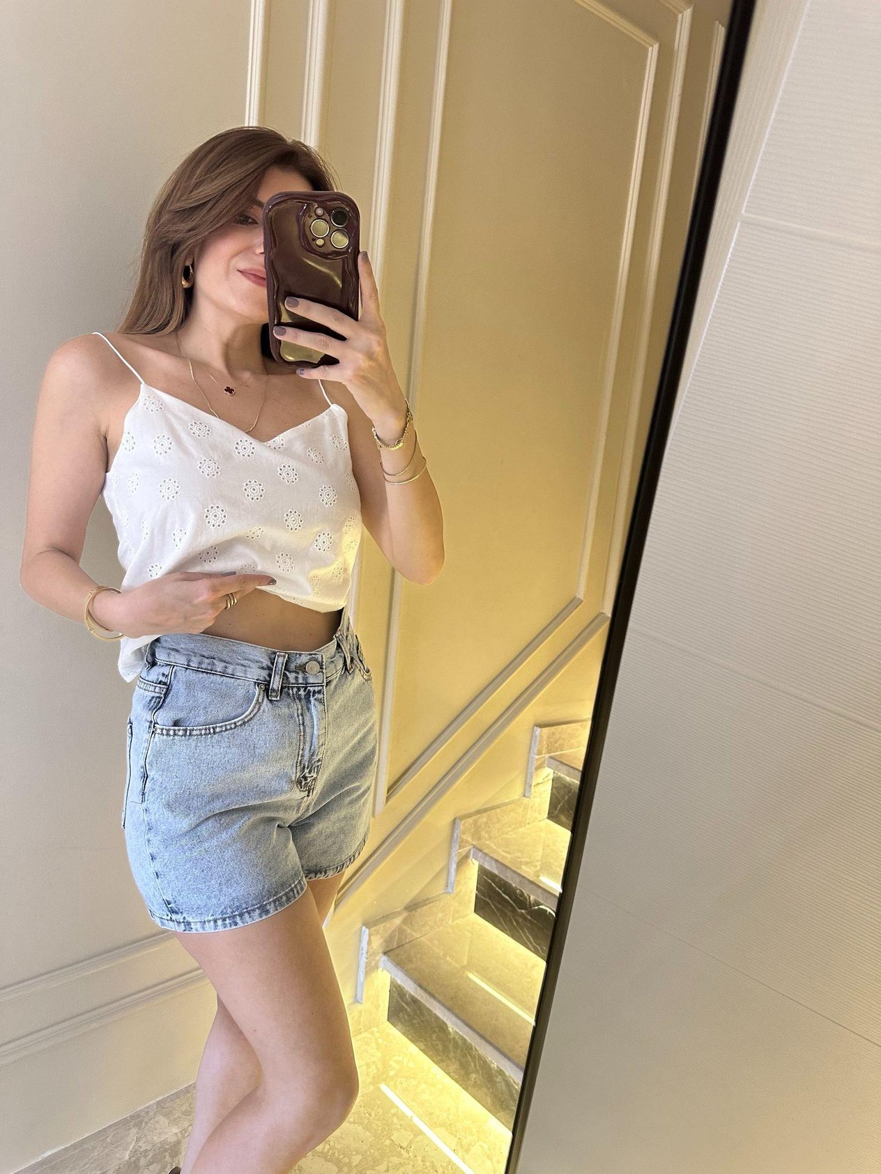Mini Kot ŞortKar Yıkama Mini Kot Şort