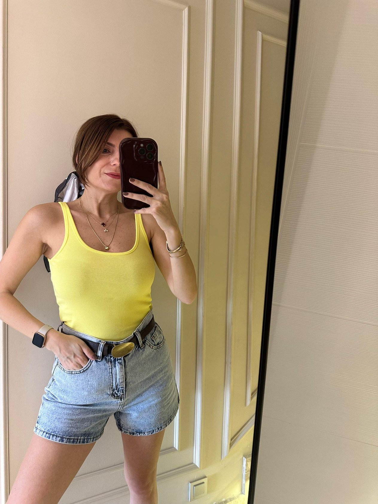 Mini Kot ŞortKar Yıkama Mini Kot Şort