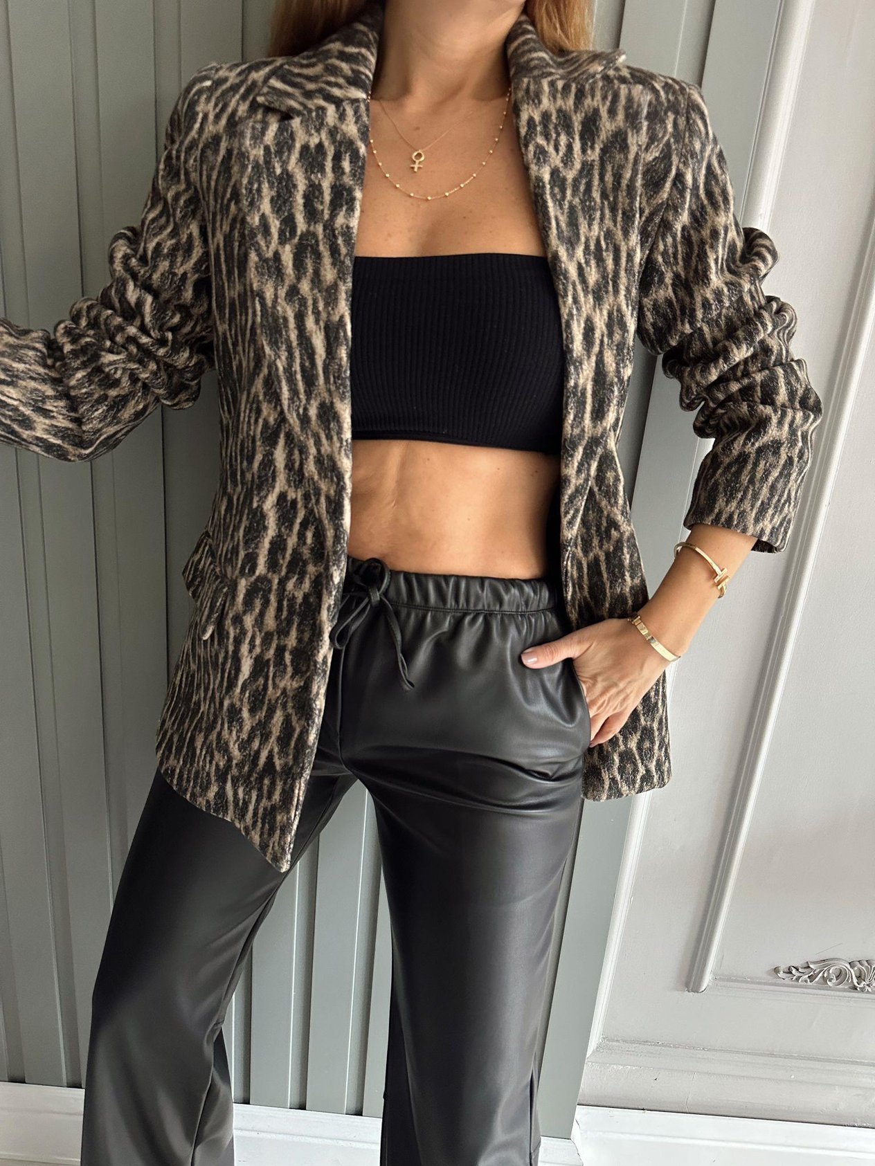 Blazer CeketLeopar Blazer Ceket