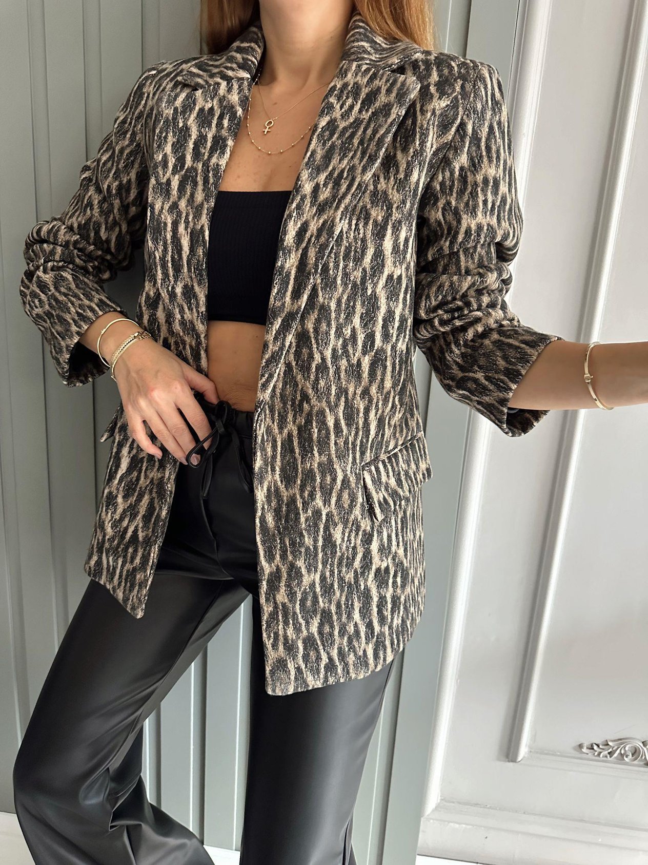 Blazer CeketLeopar Blazer Ceket