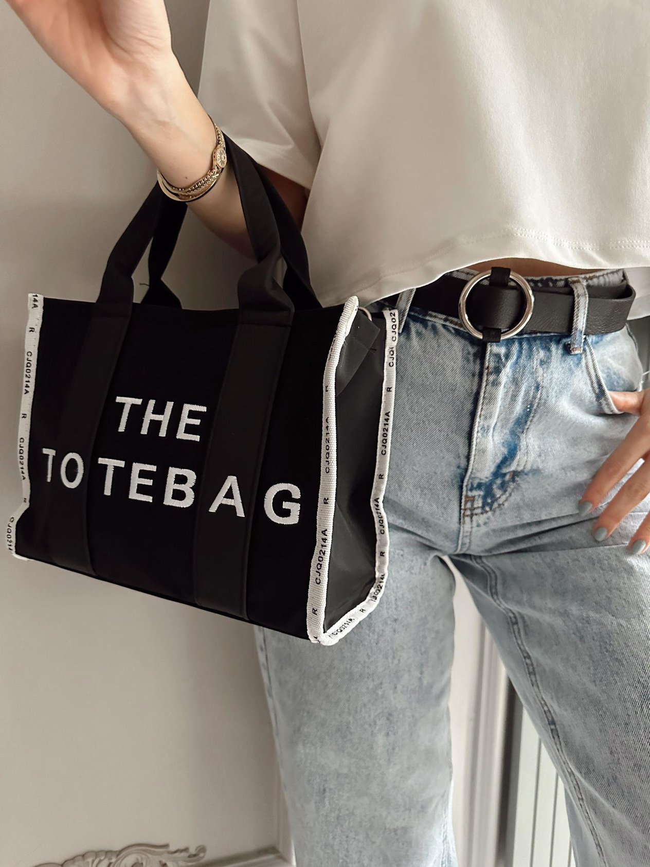 Tote ÇantaSiyah Canvas Model Çanta