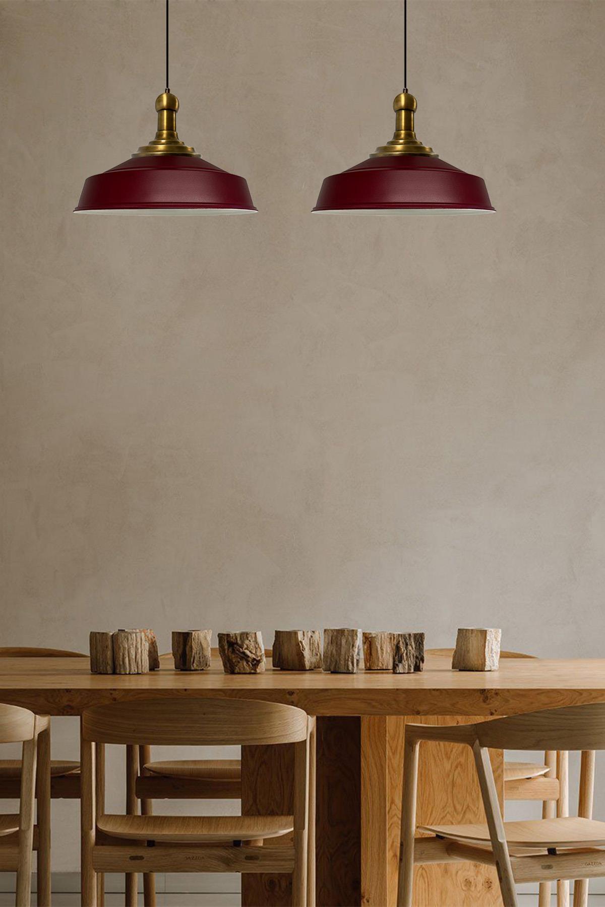 Asaletli Eskitme Long Knob Başlık Retro Sarkıt Lamba Restoran Salon Aydınlatma