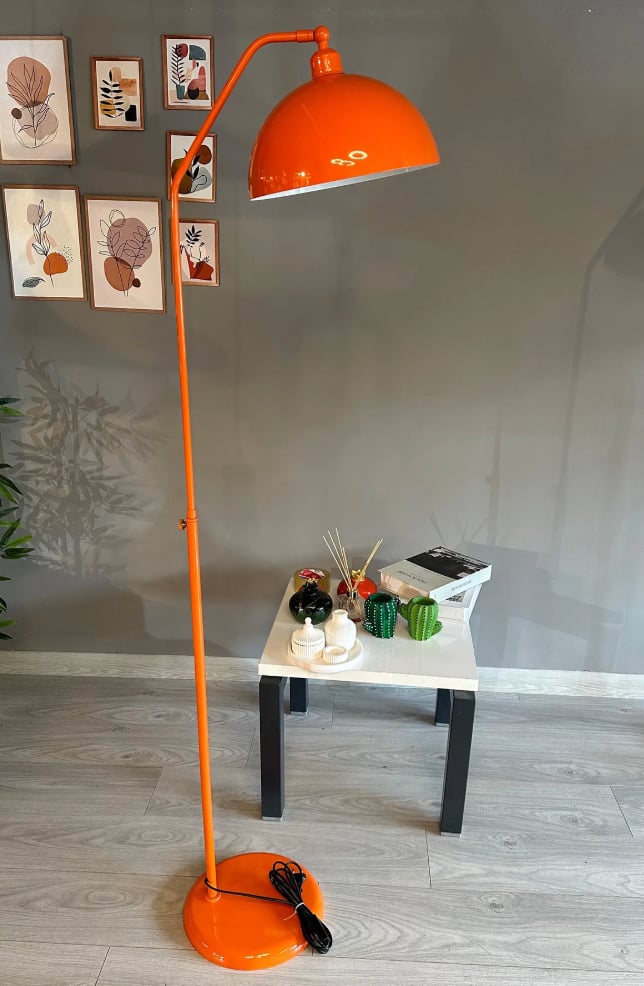 Lambader Hareketli Başlık Modern Dekoratif Metal Oturma Odası Çalışma Odası Zemin Lambası