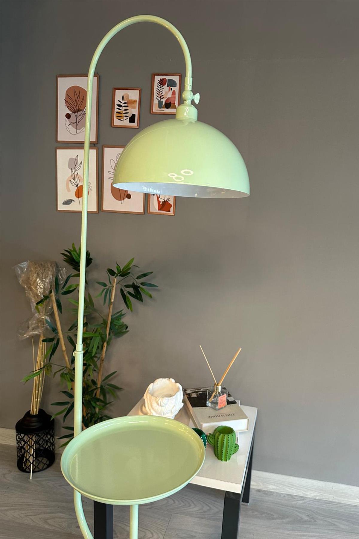 Mint Lambader Hareketli Başlık Sehpalı Modern Dekoratif Metal Oturma Odası Çalışma Odası