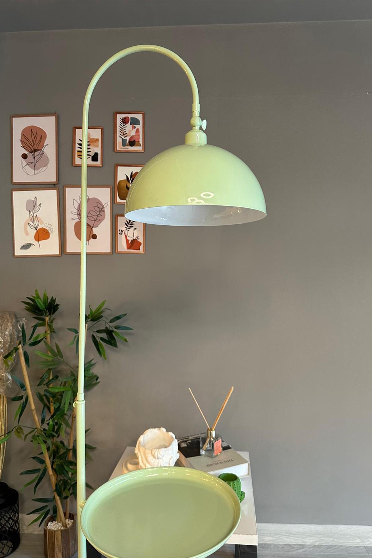 Mint Lambader Hareketli Başlık Sehpalı Modern Dekoratif Metal Oturma Odası Çalışma Odası