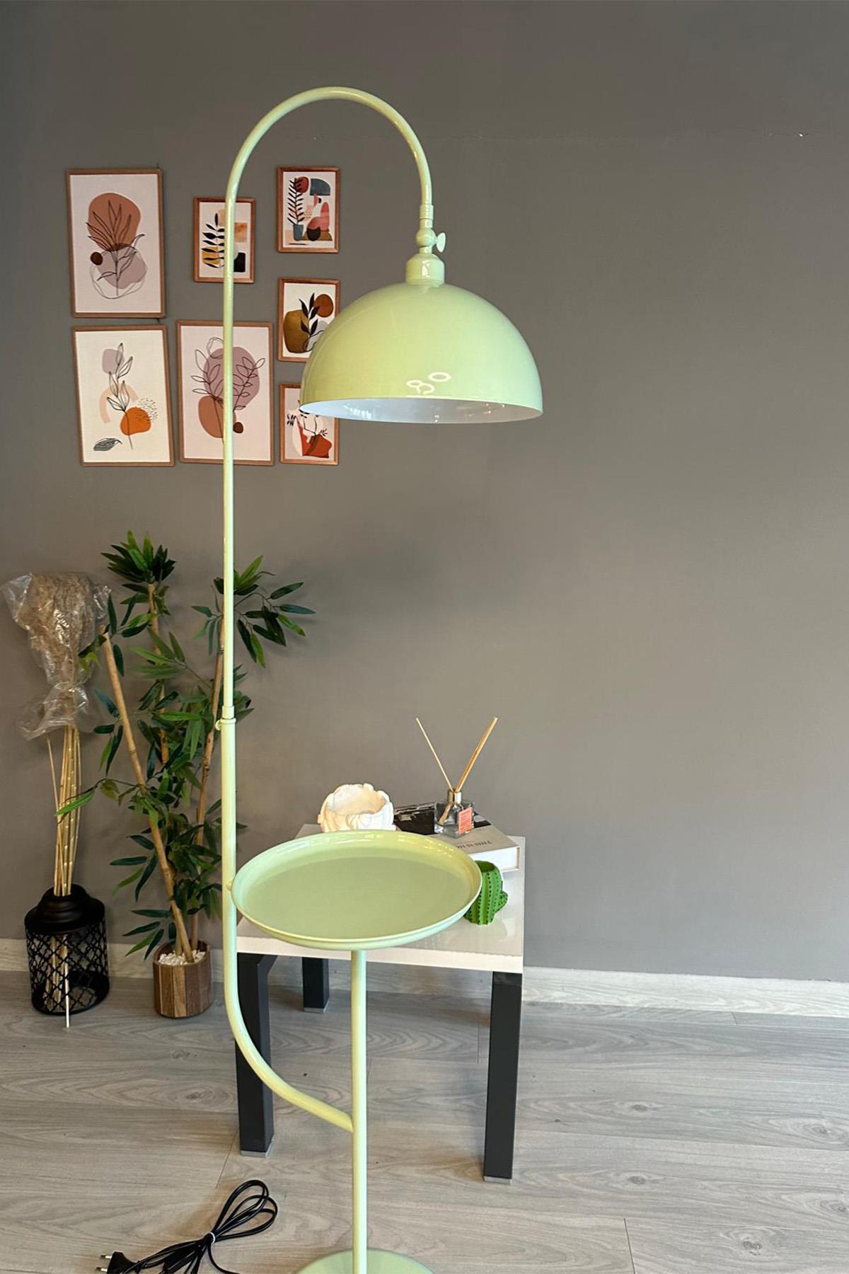 Mint Lambader Hareketli Başlık Sehpalı Modern Dekoratif Metal Oturma Odası Çalışma Odası