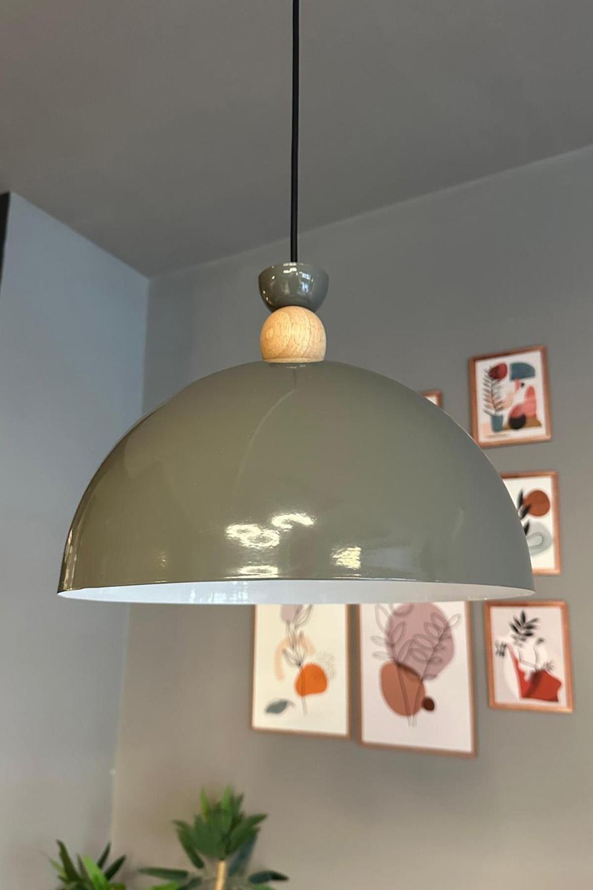 Yimpi Antrasit Avize Tekli Sarkıt Salon Kuaför Cafe Dekoratif Aydınlatma Pastane