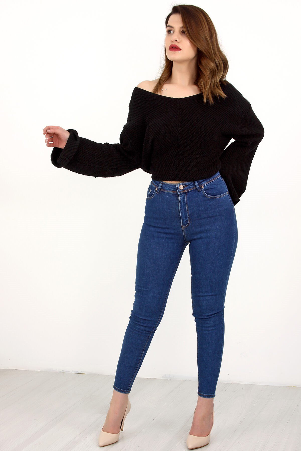 Koyu Mavi Düz Toparlayıcı Jean 950 019