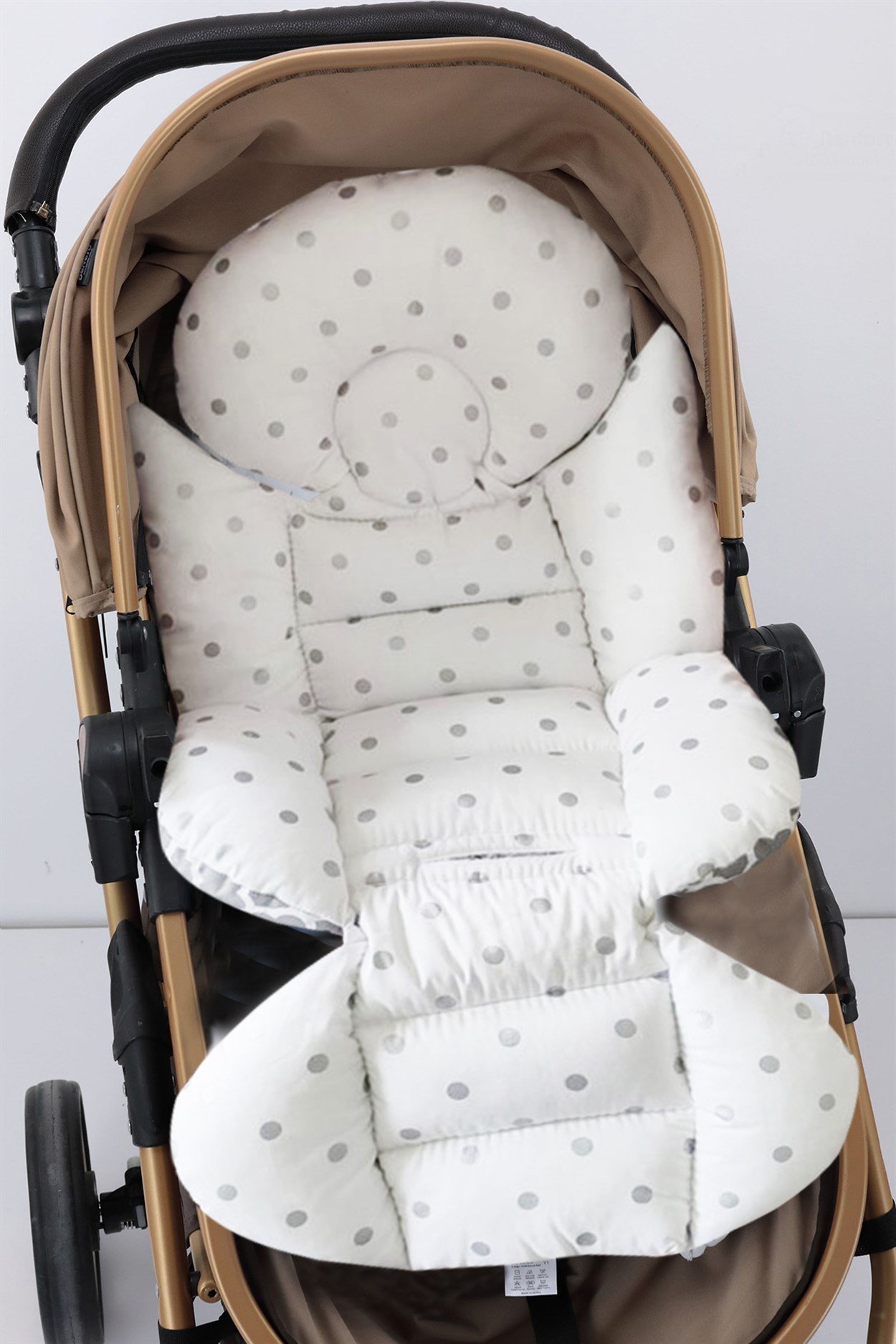 Umay BebekAraba Minderi (OUTLET) Gri Denseli (Çarşafsız)