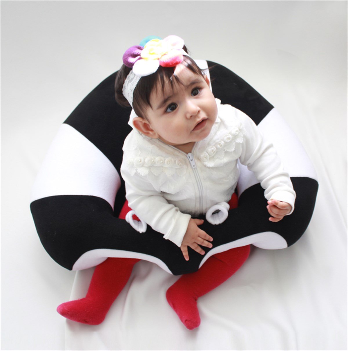 fabulinusFabulinus Bebe yatmaz Devrilmez Bebek Minderi (Siyah Beyaz)