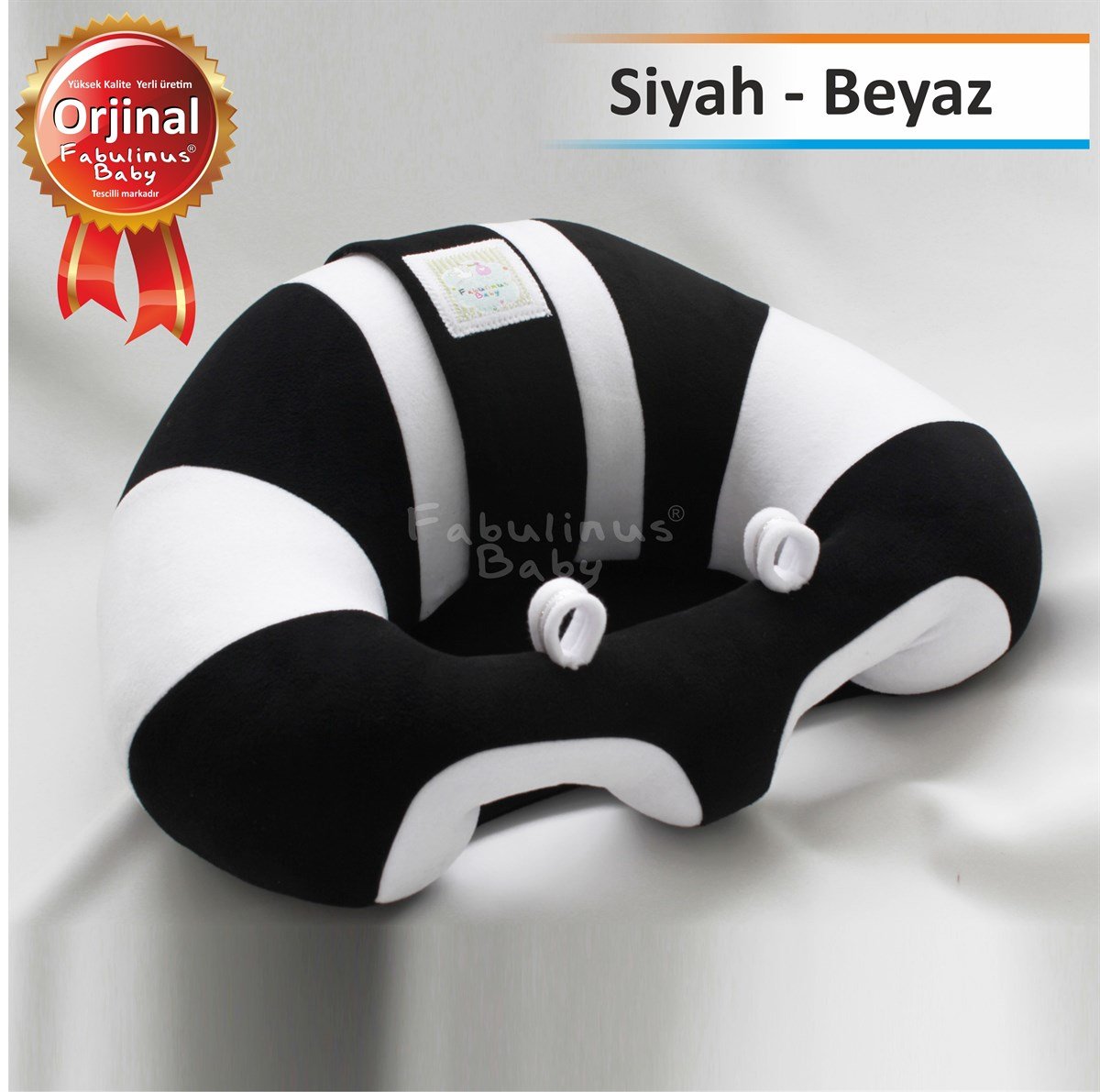 fabulinusFabulinus Bebe yatmaz Devrilmez Bebek Minderi (Siyah Beyaz)