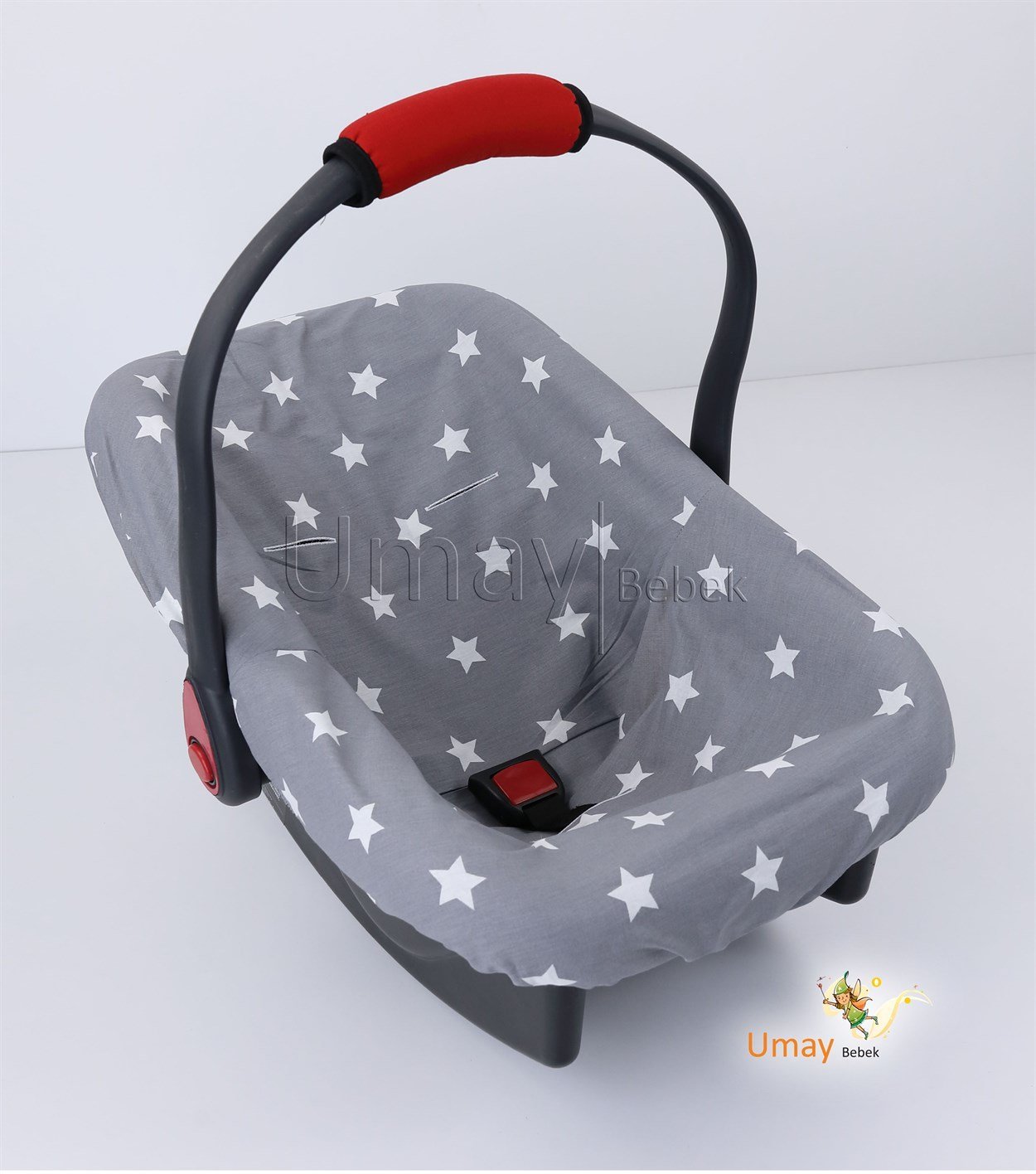 fabulinusPuset Örtüsü Takımı Minderli-Koyu Gri Sarı (Panço)