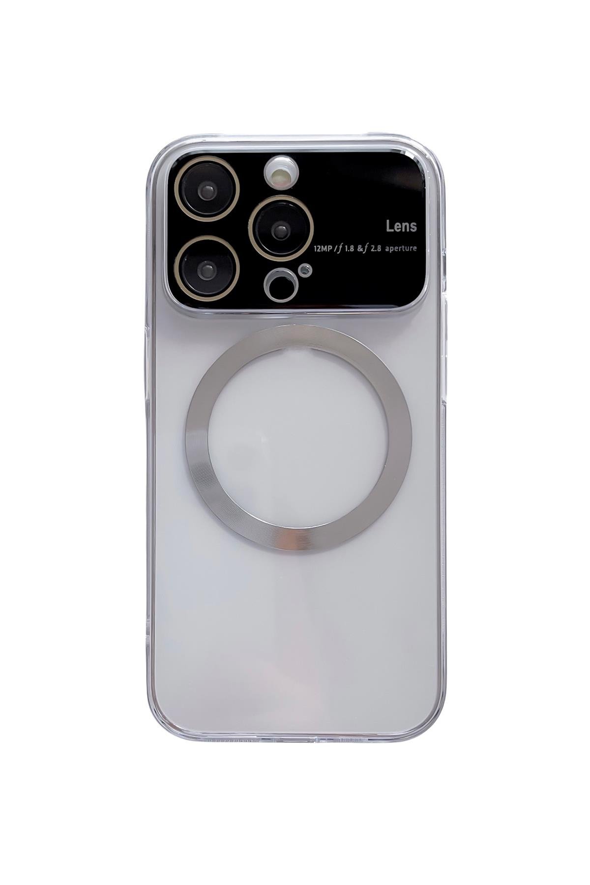Apple iPhone 11 Uyumlu Lens Korumalı Premium Magsafe Kılıf Şeffaf