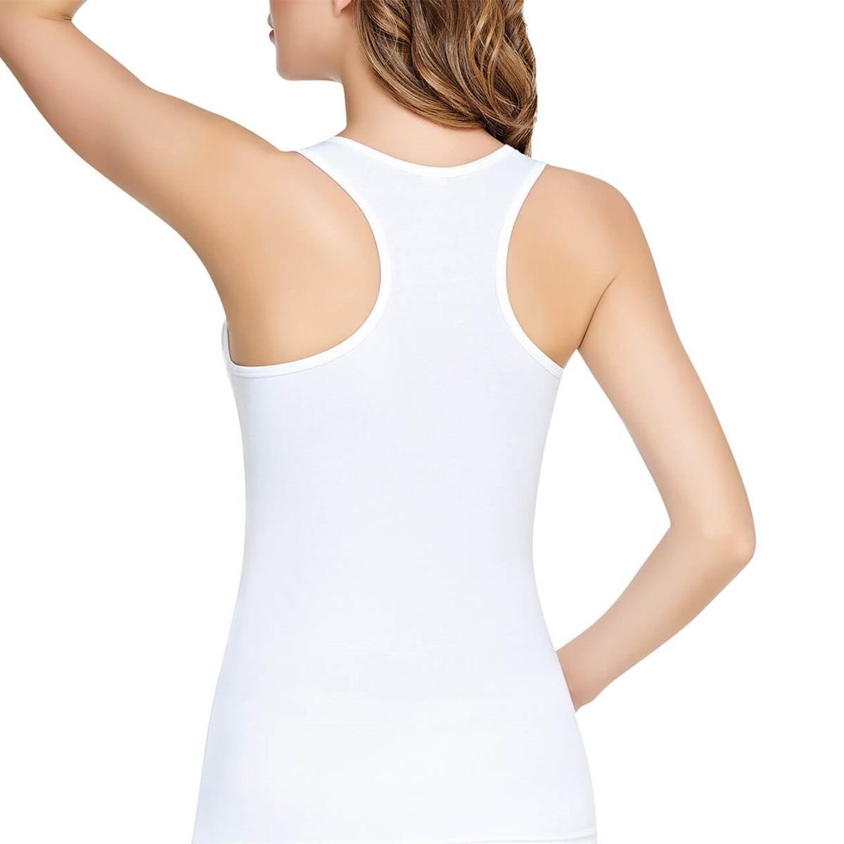 Atlet, Fanila, BodyTutku 6'lı Paket Geniş Askılı Elastan Bayan Spor Atlet