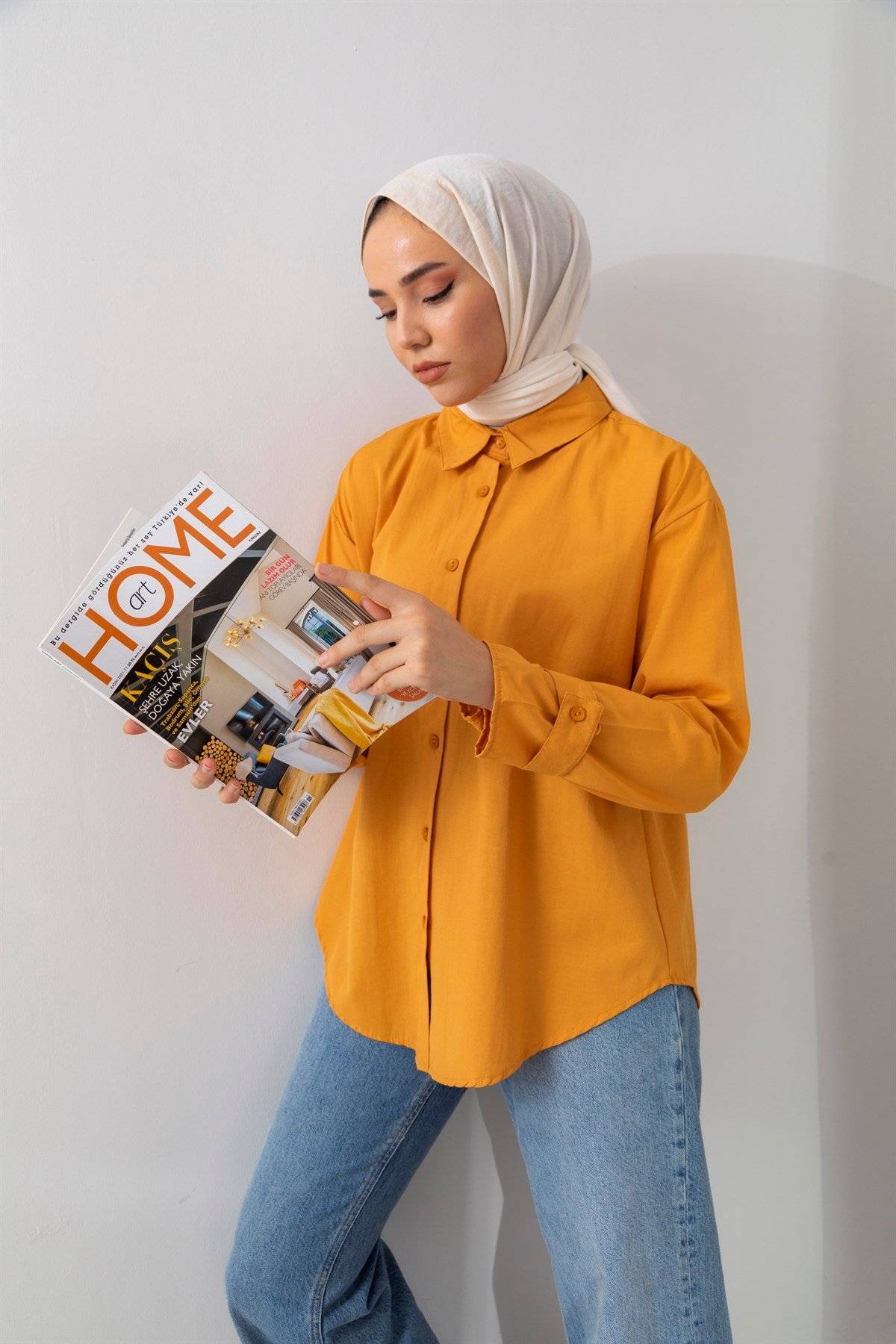 Kol Detaylı Mango Gömlek