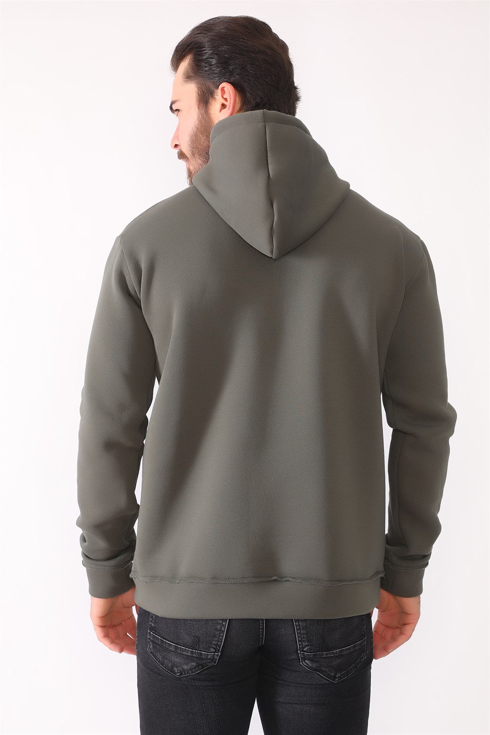 1043 DEWBERRY ERKEK SWEATSHIRT-HAKİ