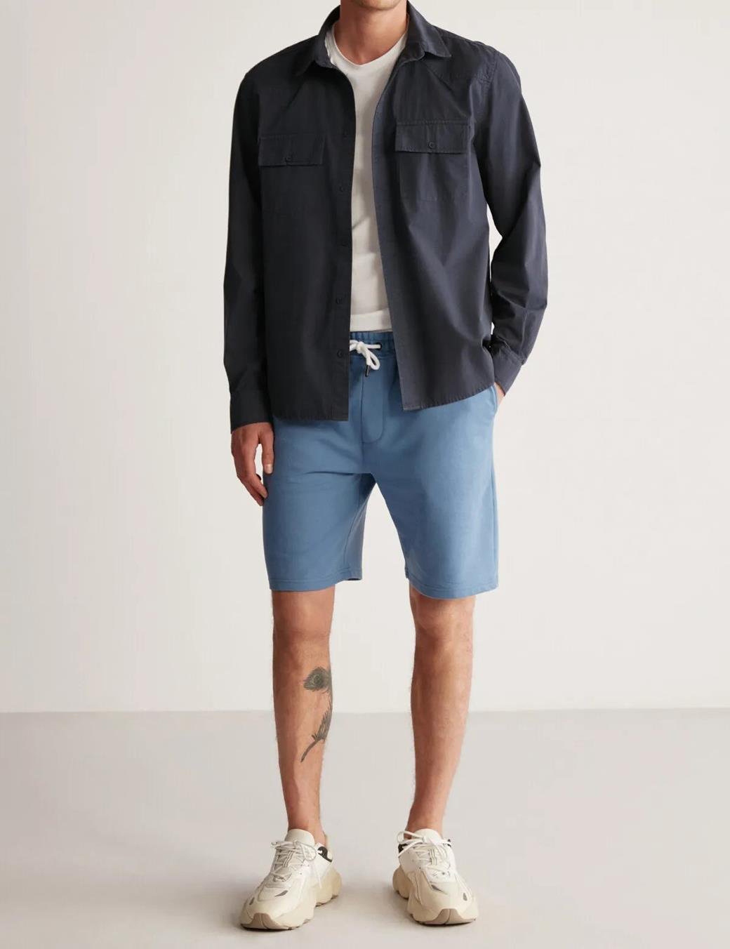 89749 Dewberry Mens Sport Style Pocket Shorts-KOYU MAVİ