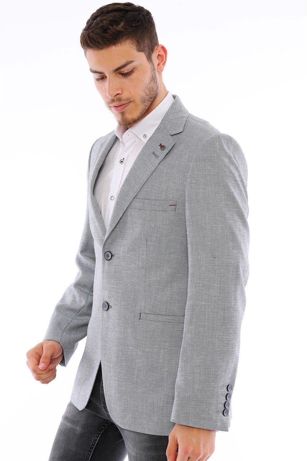 C9056 DEWBERRY ERKEK CEKET-MAVİ