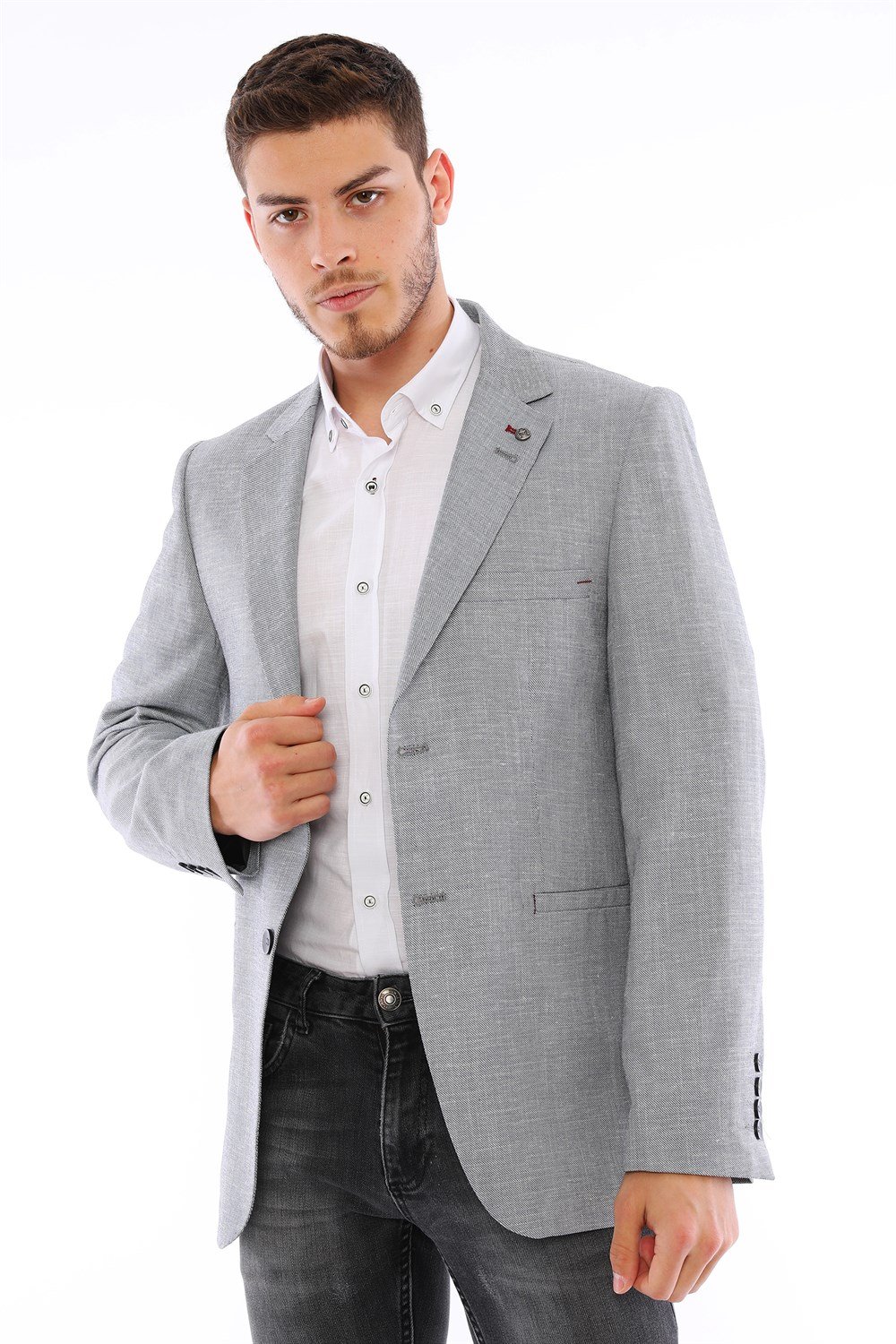 C9056 DEWBERRY ERKEK CEKET-MAVİ