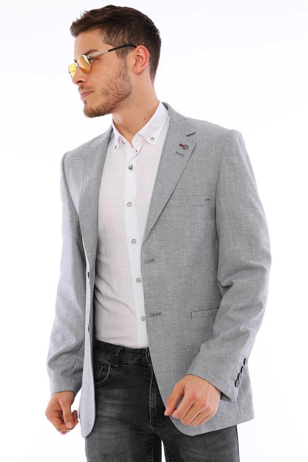 C9056 DEWBERRY ERKEK CEKET-MAVİ