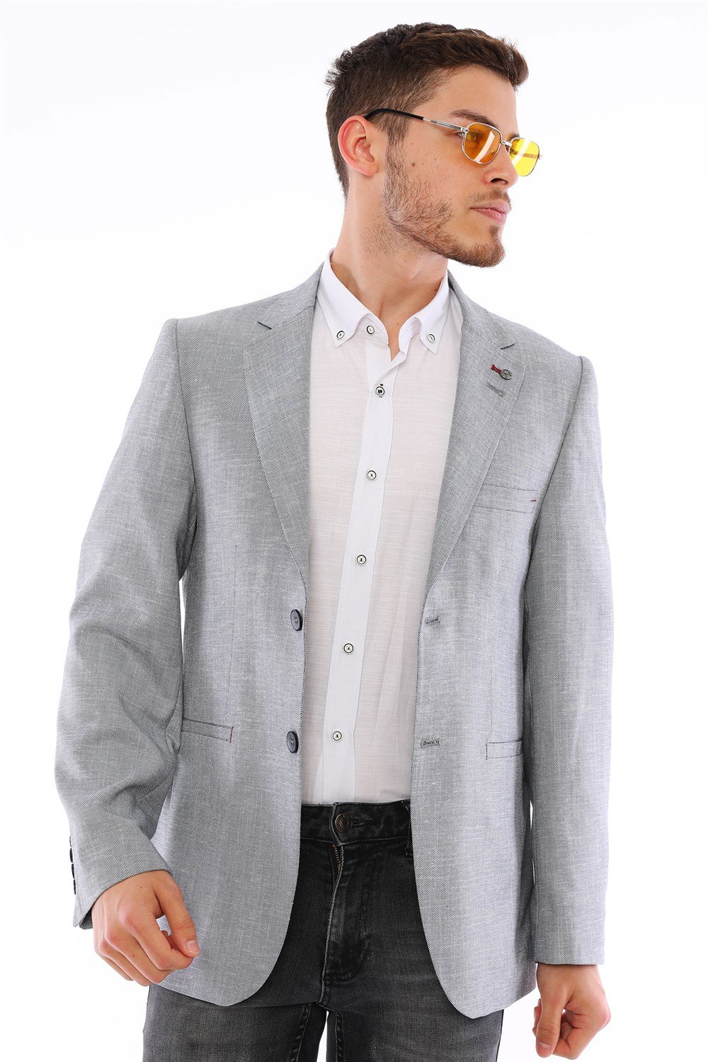 C9056 DEWBERRY ERKEK CEKET-MAVİ