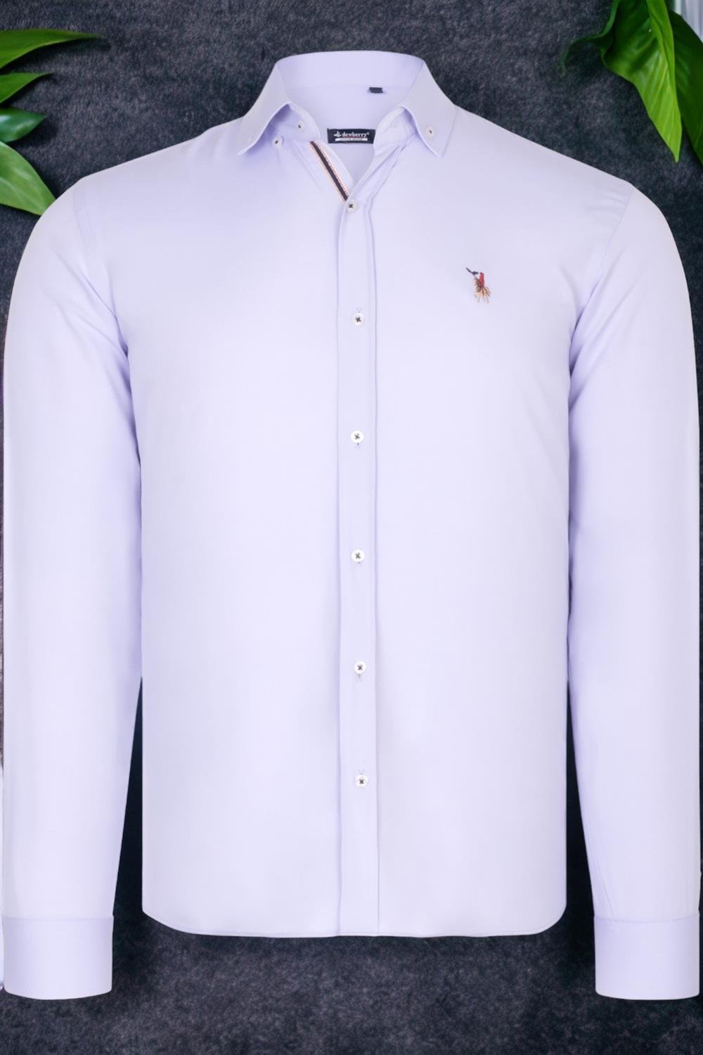 G674 DEWBERRY ERKEK GÖMLEK-AÇIK LİLA