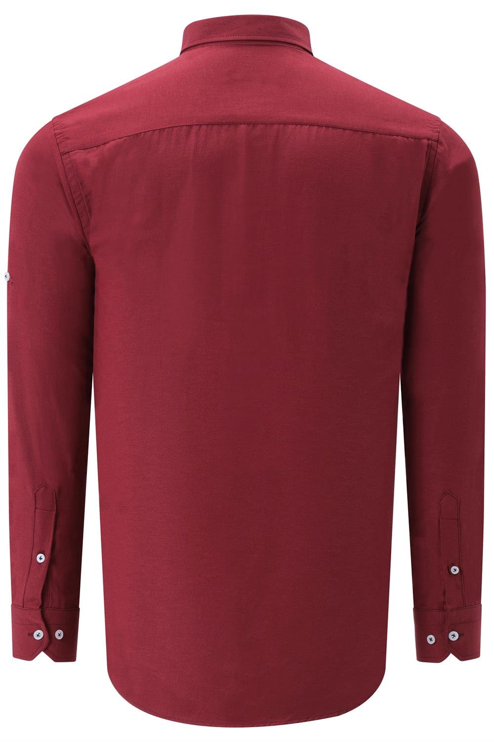 İKİLİ SET G674 DEWBERRY ERKEK GÖMLEK-BEYAZ-BORDO