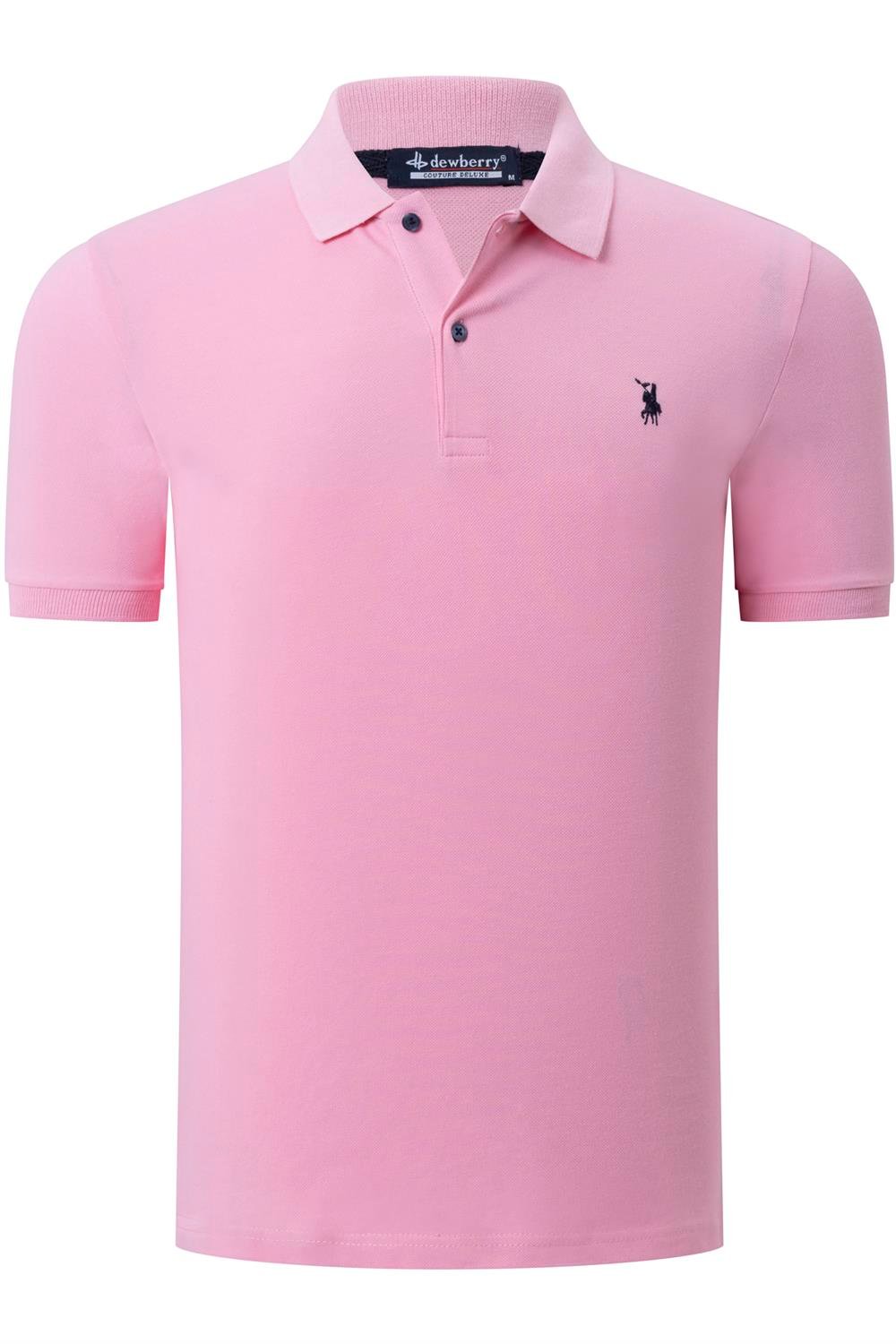 İKİLİ SET T8561 DEWBERRY ERKEK TSHIRT-SİYAH-PEMBE