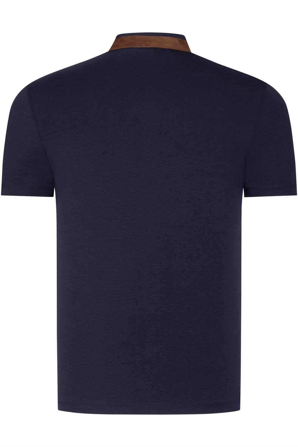 İKİLİ SET T8571 DEWBERRY FERMUARLI ERKEK T-SHIRT-ANTRASİT-LACİVERT
