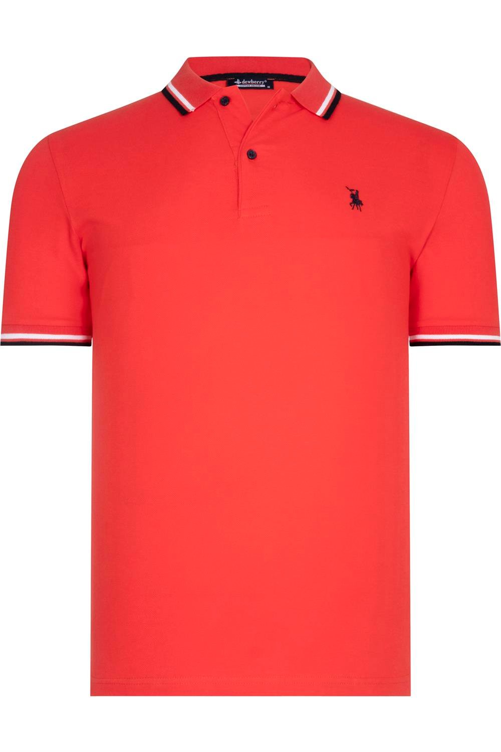 İKİLİ SET T8594 DEWBERRY ERKEK T-SHIRT-BEYAZ-NAR