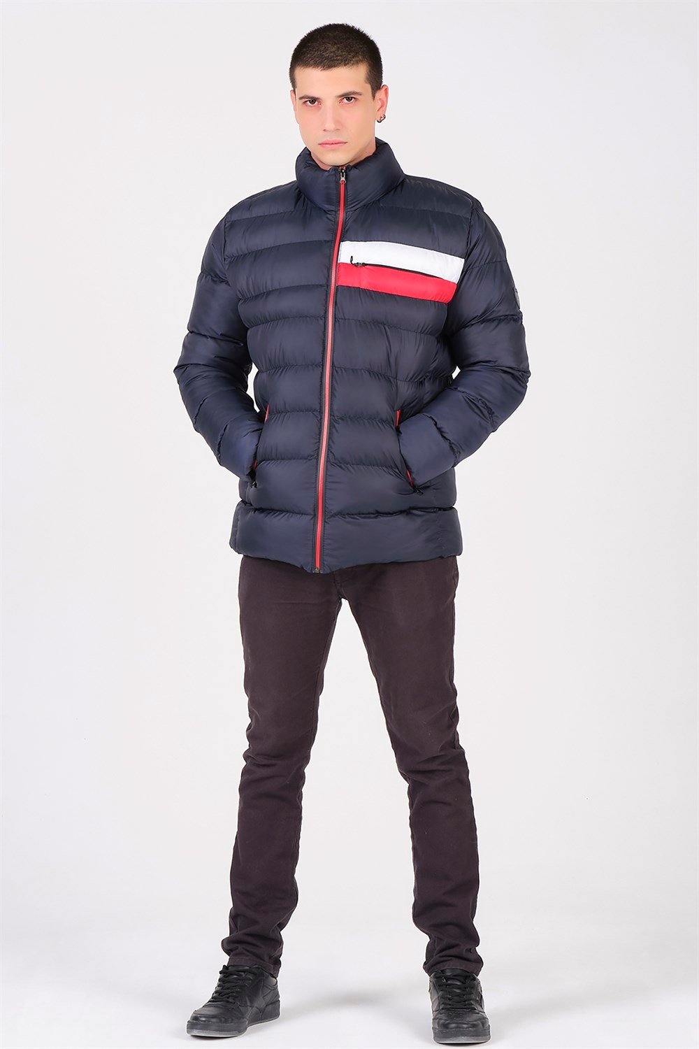M8650 DEWBERRY ERKEK PUFFER MONT-LACİVERT