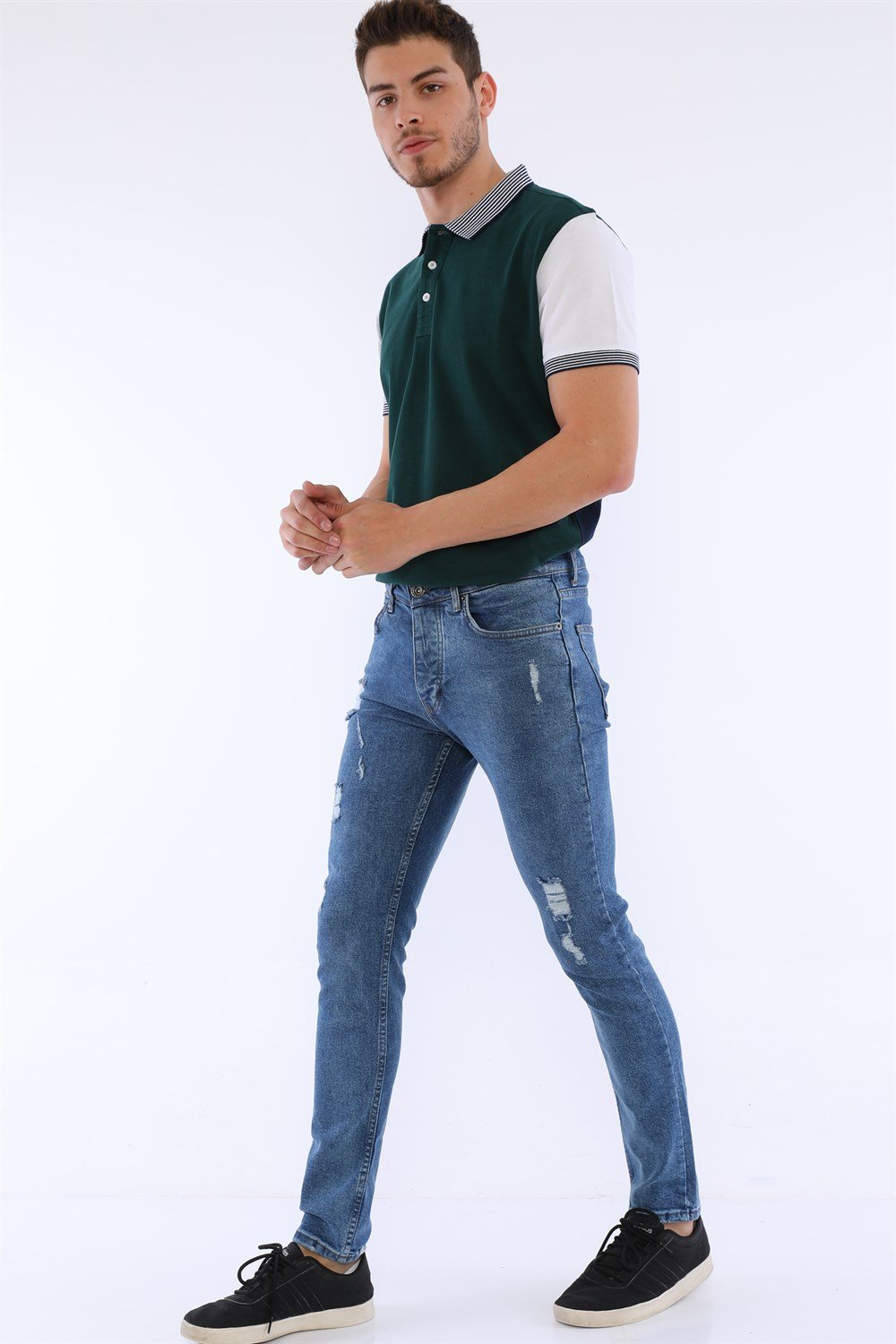 P0697 DEWBERRY DUGARRY ERKEK KOT PANTOLON-MAVİ