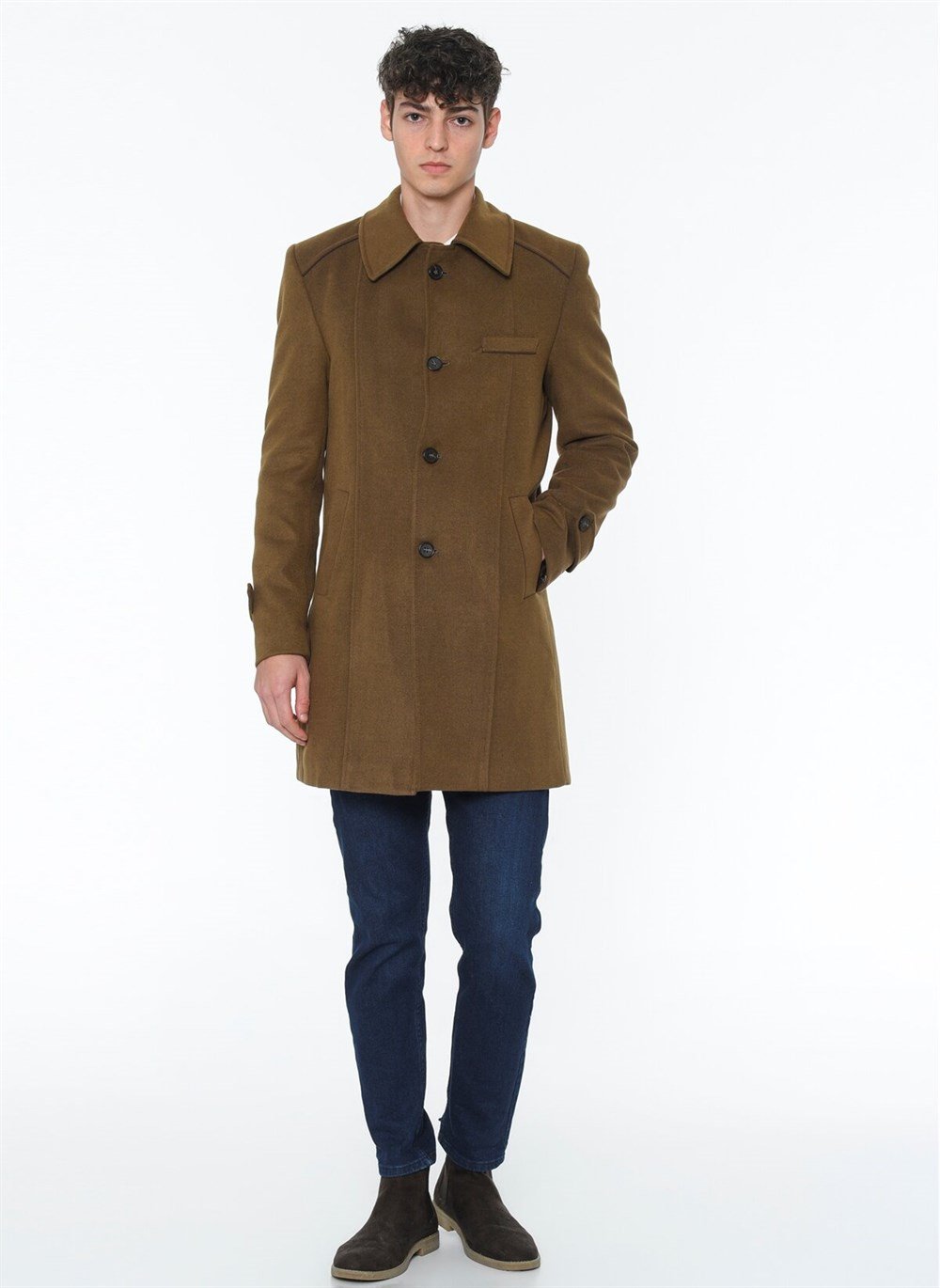 PLT7226 DEWBERRY BATTAL PALTO-CAMEL