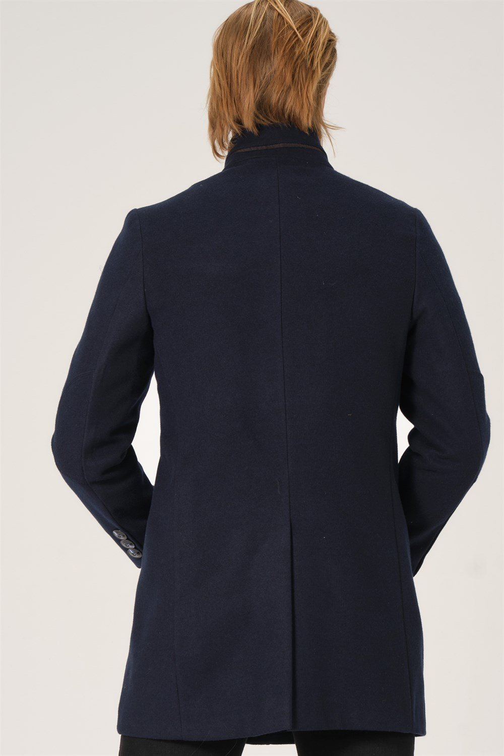 PLT8386 DEWBERRY ERKEK PALTO-LACİVERT