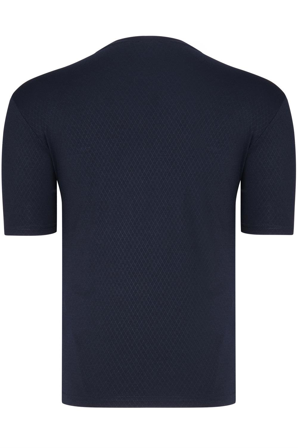 T0737 DEWBERRY ERKEK T-SHIRT-DÜZ LACİVERT