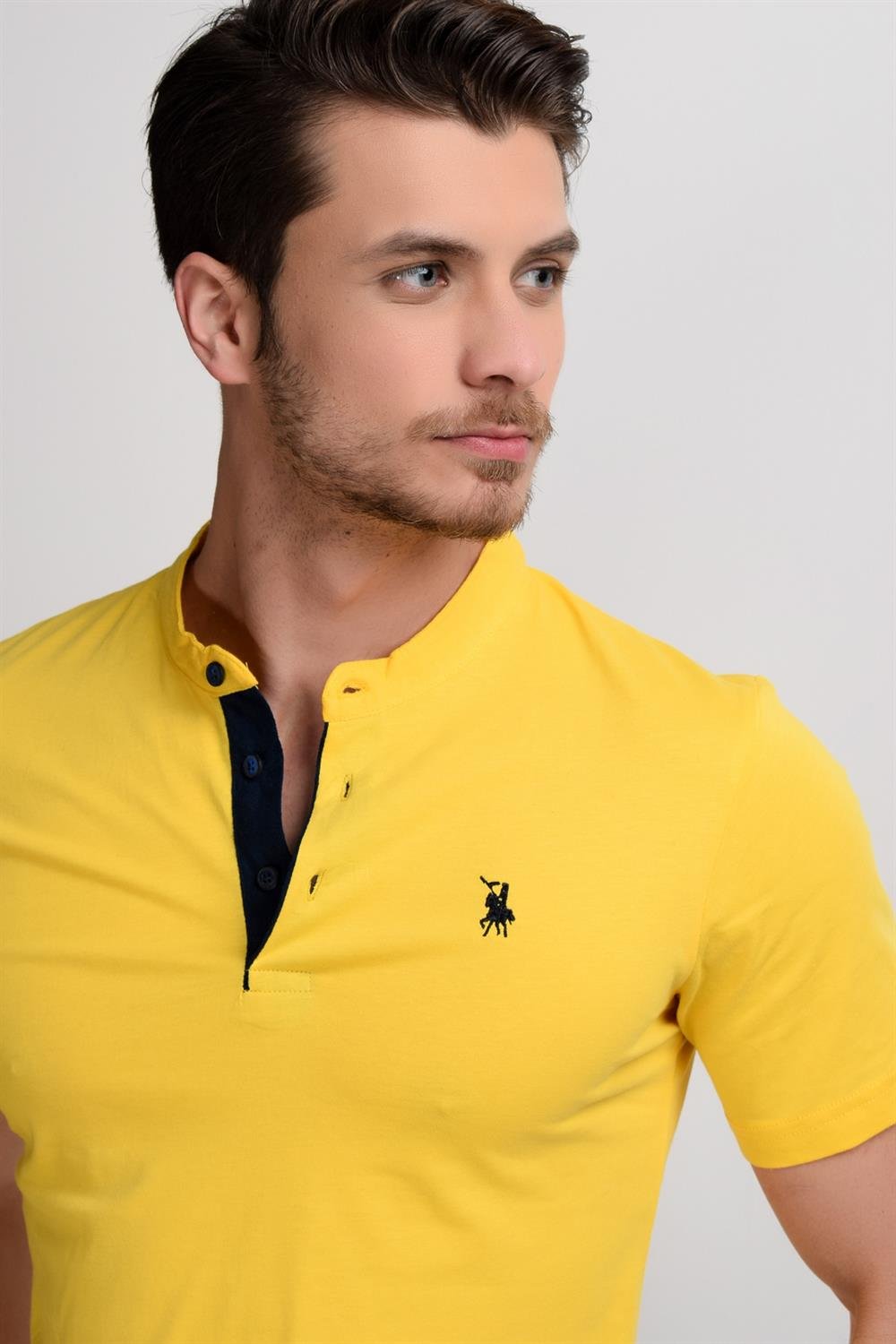 T8560 DEWBERRY T-SHIRT-AÇIK SARI