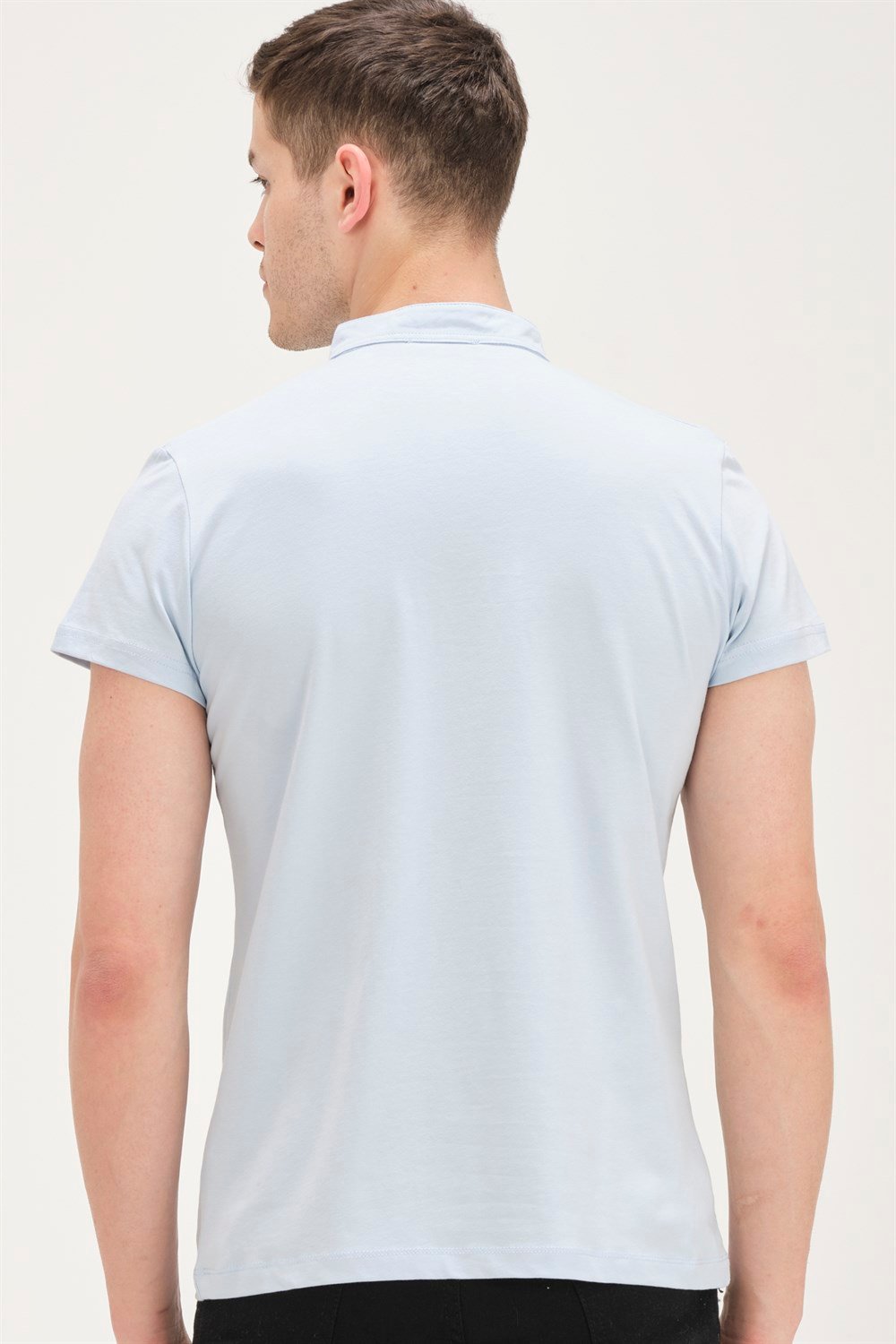 T8560 DEWBERRY T-SHIRT-MAVİ