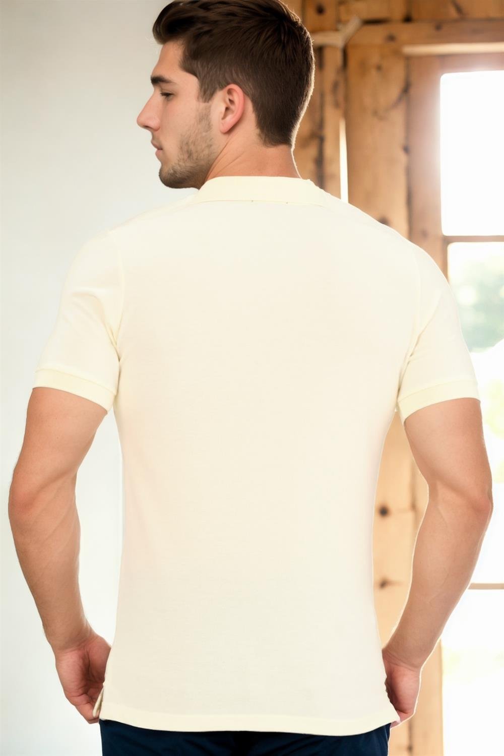 T8561 DEWBERRY ERKEK TSHIRT-KOYU KEMİK