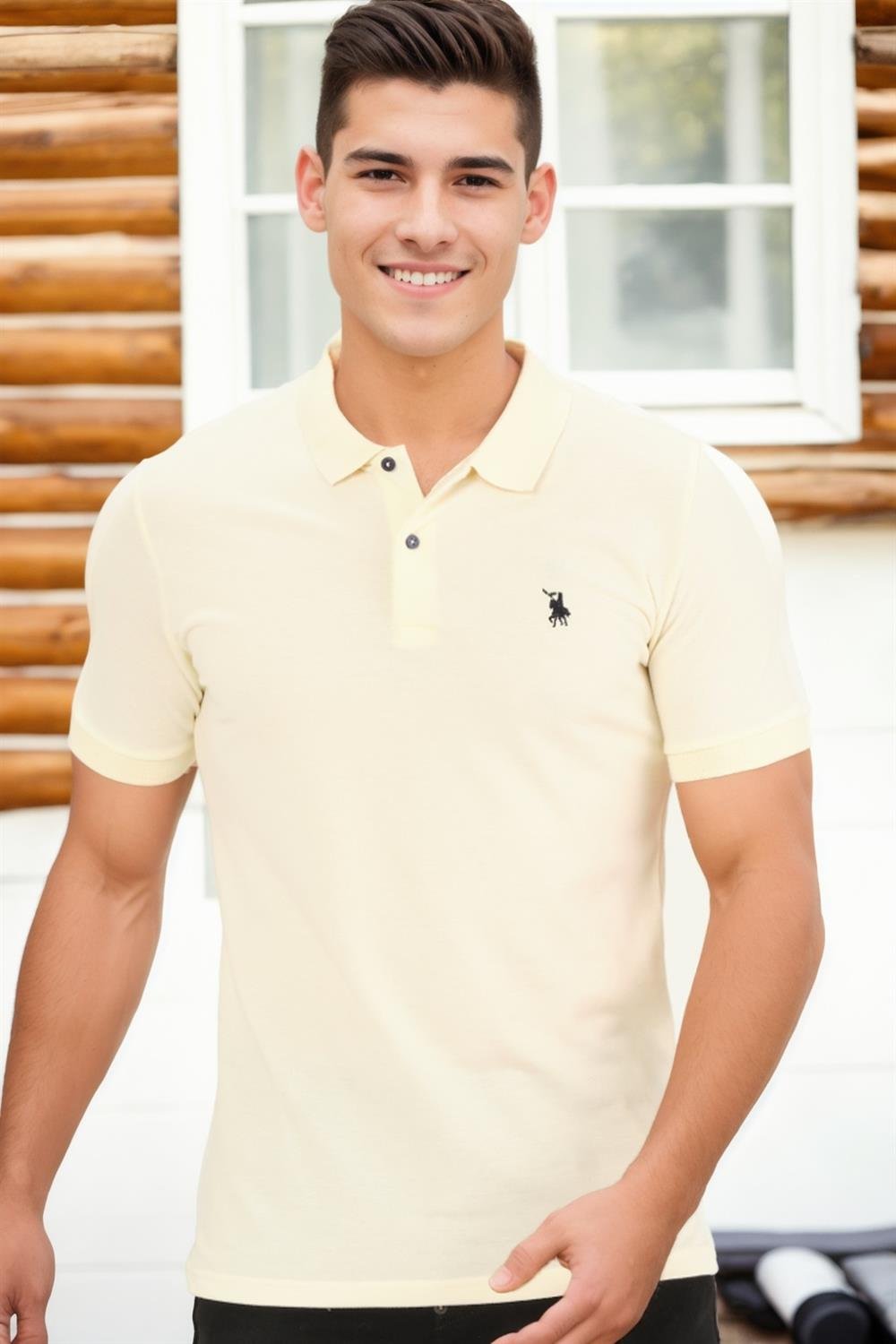 T8561 DEWBERRY ERKEK TSHIRT-KOYU KEMİK
