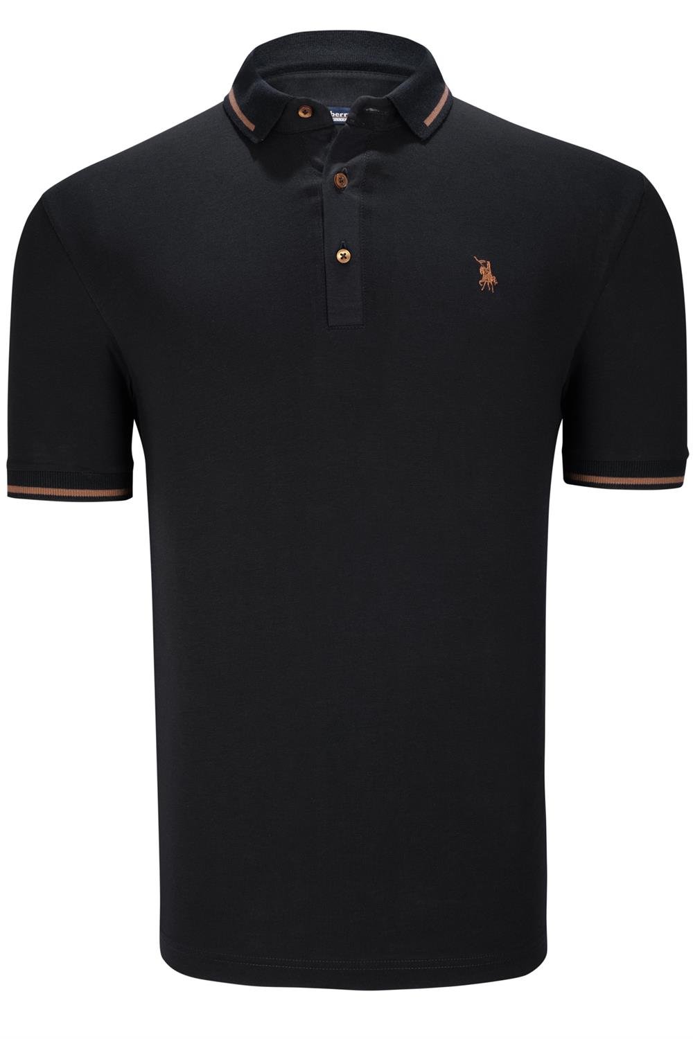 ÜÇLÜ SET T8586 DEWBERRY ERKEK T-SHIRT-SİYAH-LACİVERT-GRİ