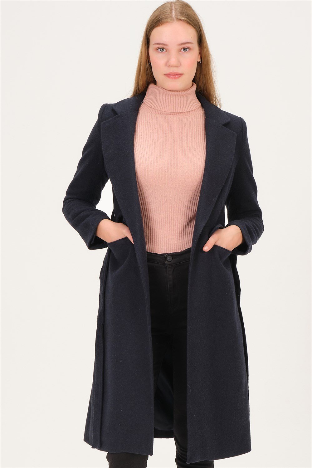 Z6739 DEWBERRY BAYAN KABAN-AÇIK LACİVERT