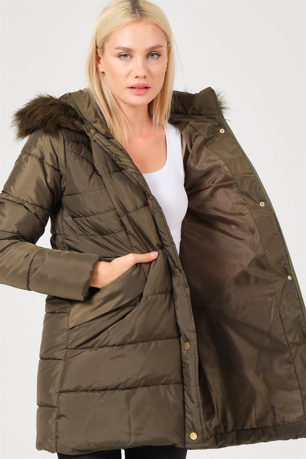 Z6745 DEWBERRY BAYAN KABAN-HAKİ
