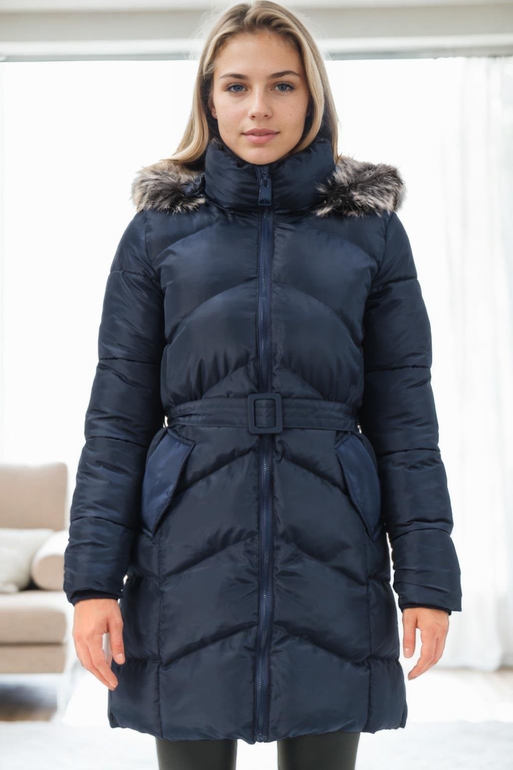 Z6768 DEWBERRY BAYAN KABAN-LACİVERT-1