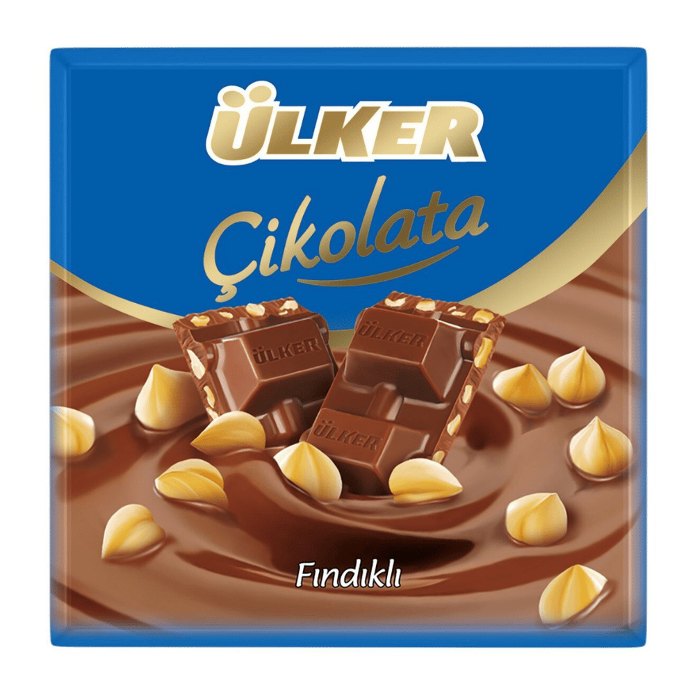 ÜLKER KARE ÇİKOLATA FINDIKLI 60 GRBİTTER ÇİKOLATAÜLKER0145006
